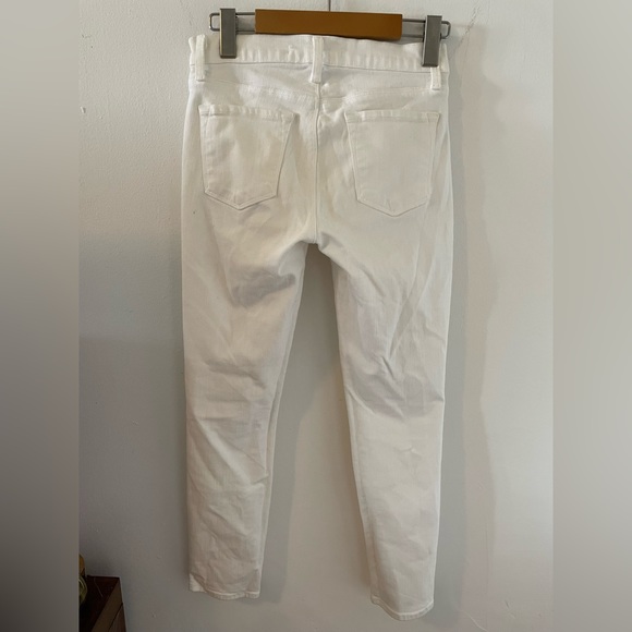 J BRAND - 835 Womens White Mid-Rise Capri Jeans - 25 - Picture 8 of 9